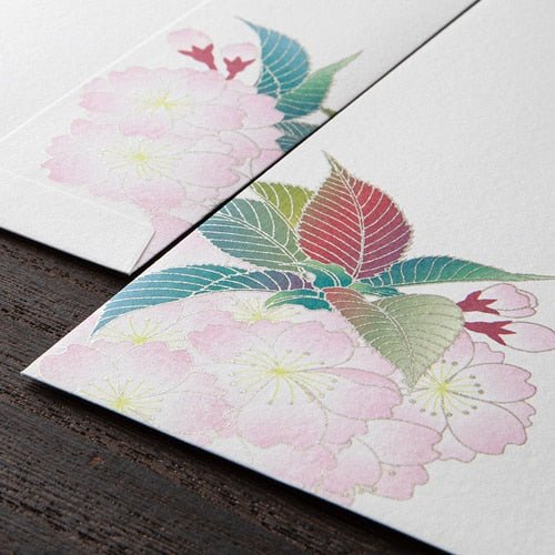 Seasons Silk-Print Envelope / MIDORI - Image 3
