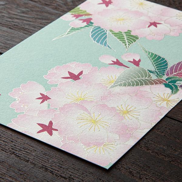 [Limited] Seasons Spring Silk-Print Postcard / MIDORI - Image 5