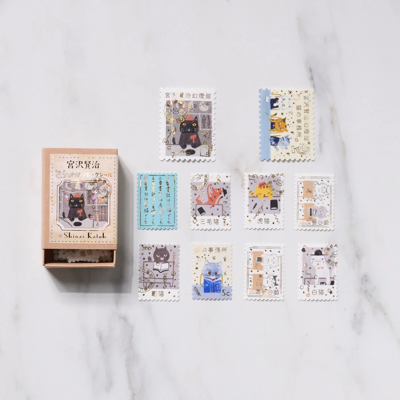 Shinzi Katoh Kirapika Flake Stickers - Kenji Miyazawa / Seal Do - Image 4