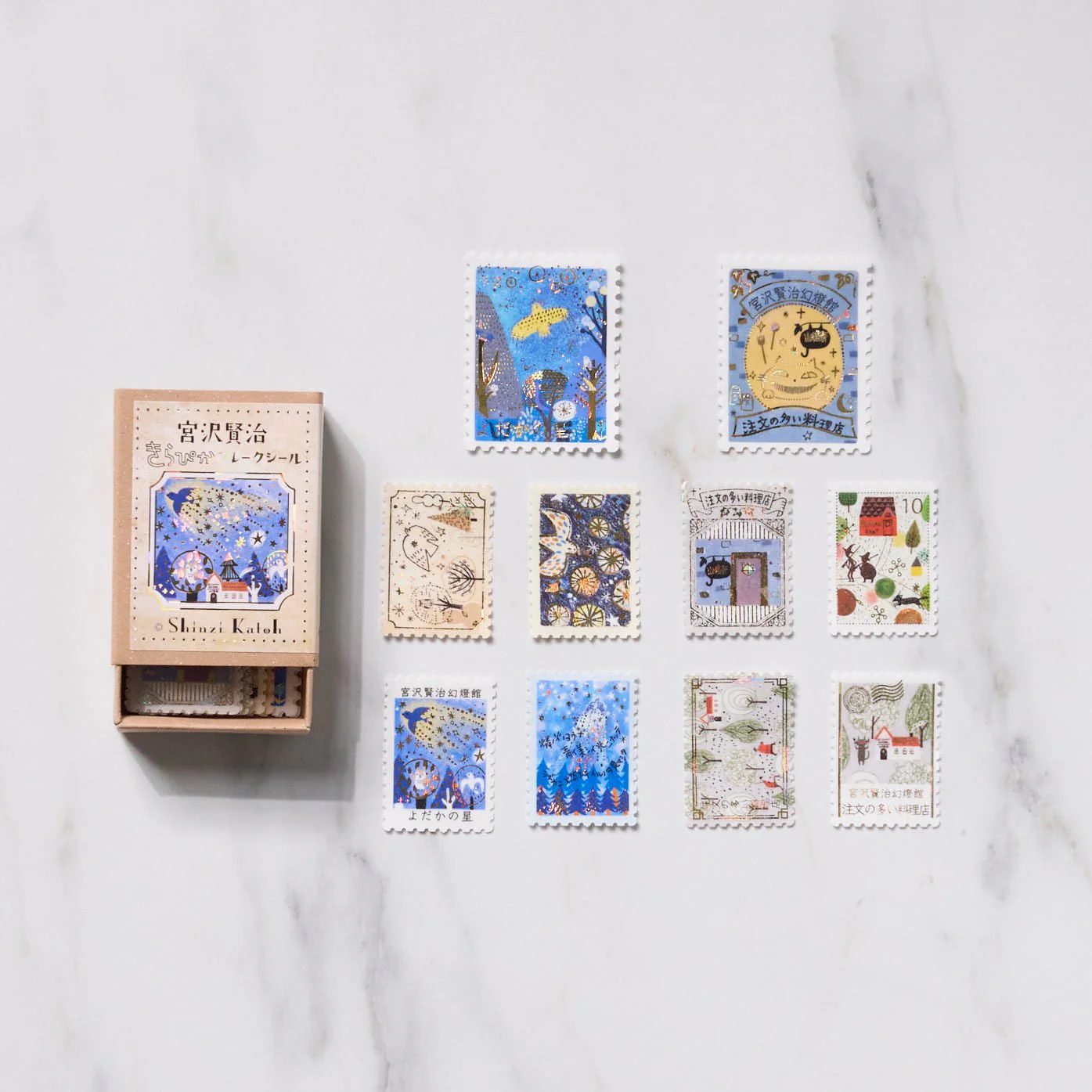 Shinzi Katoh Kirapika Flake Stickers - Kenji Miyazawa / Seal Do - Image 7