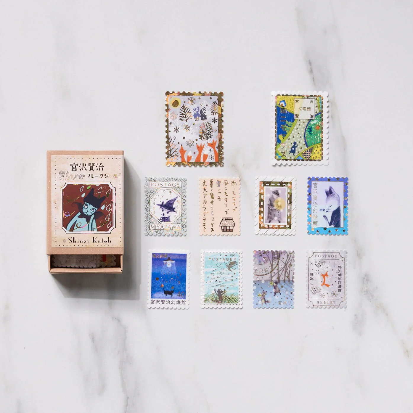 Shinzi Katoh Kirapika Flake Stickers - Kenji Miyazawa / Seal Do - Image 8