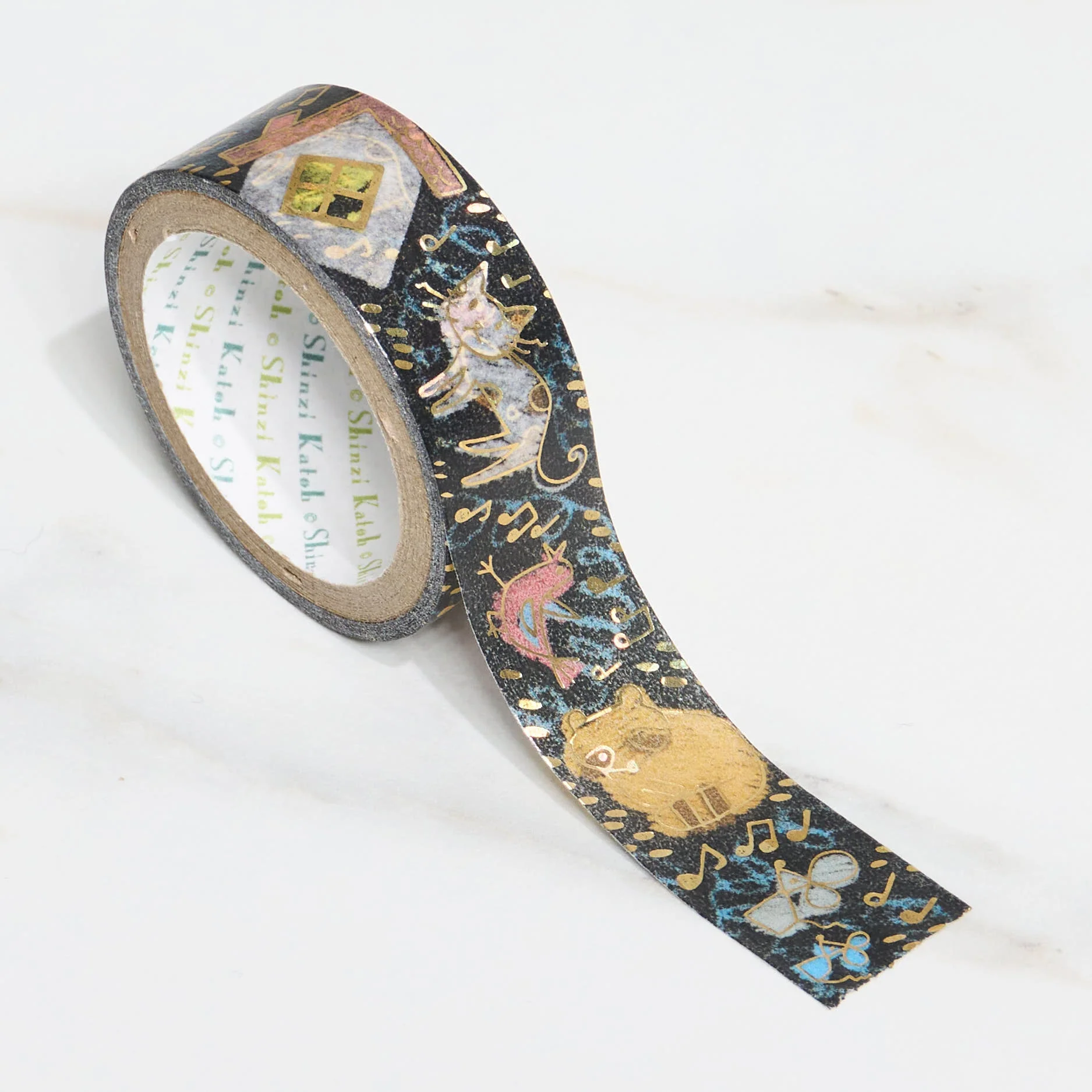 Shinzi Katoh Kirapika Masking Tape - Miyazawa Kenji Series #1 / Seal Do - Image 3