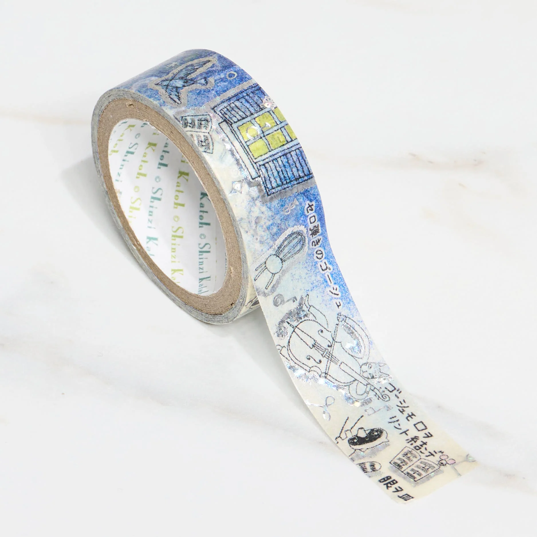 Shinzi Katoh Kirapika Masking Tape - Miyazawa Kenji Series #3 / Seal Do - Image 4