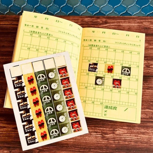 Showa Retro Mini Square Stickers / Kinokosya - Image 5