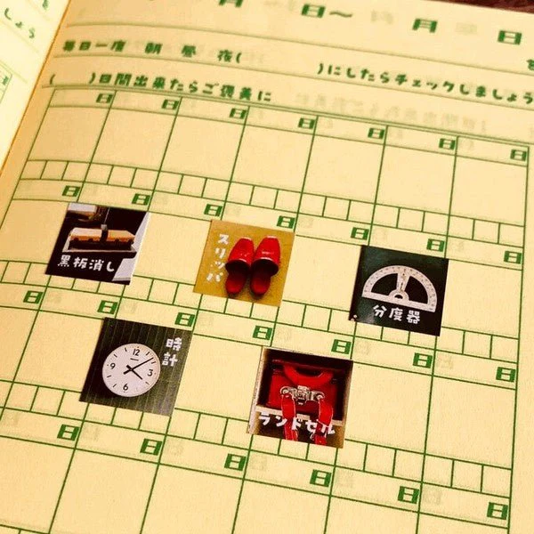Showa Retro Mini Square Stickers / Kinokosya - Image 6