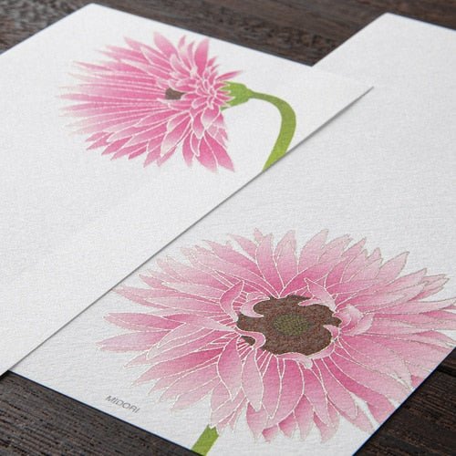 Seasons Silk-Print Envelope Letter Paper / MIDORI - Image 13