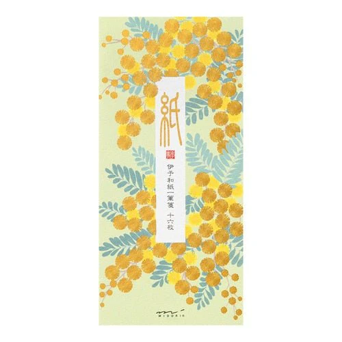 Seasons Silk-Print Envelope Letter Paper / MIDORI - Image 4