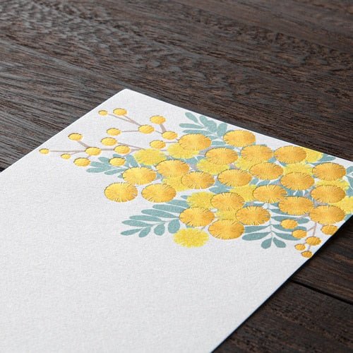 Seasons Silk-Print Envelope Letter Paper / MIDORI - Image 6
