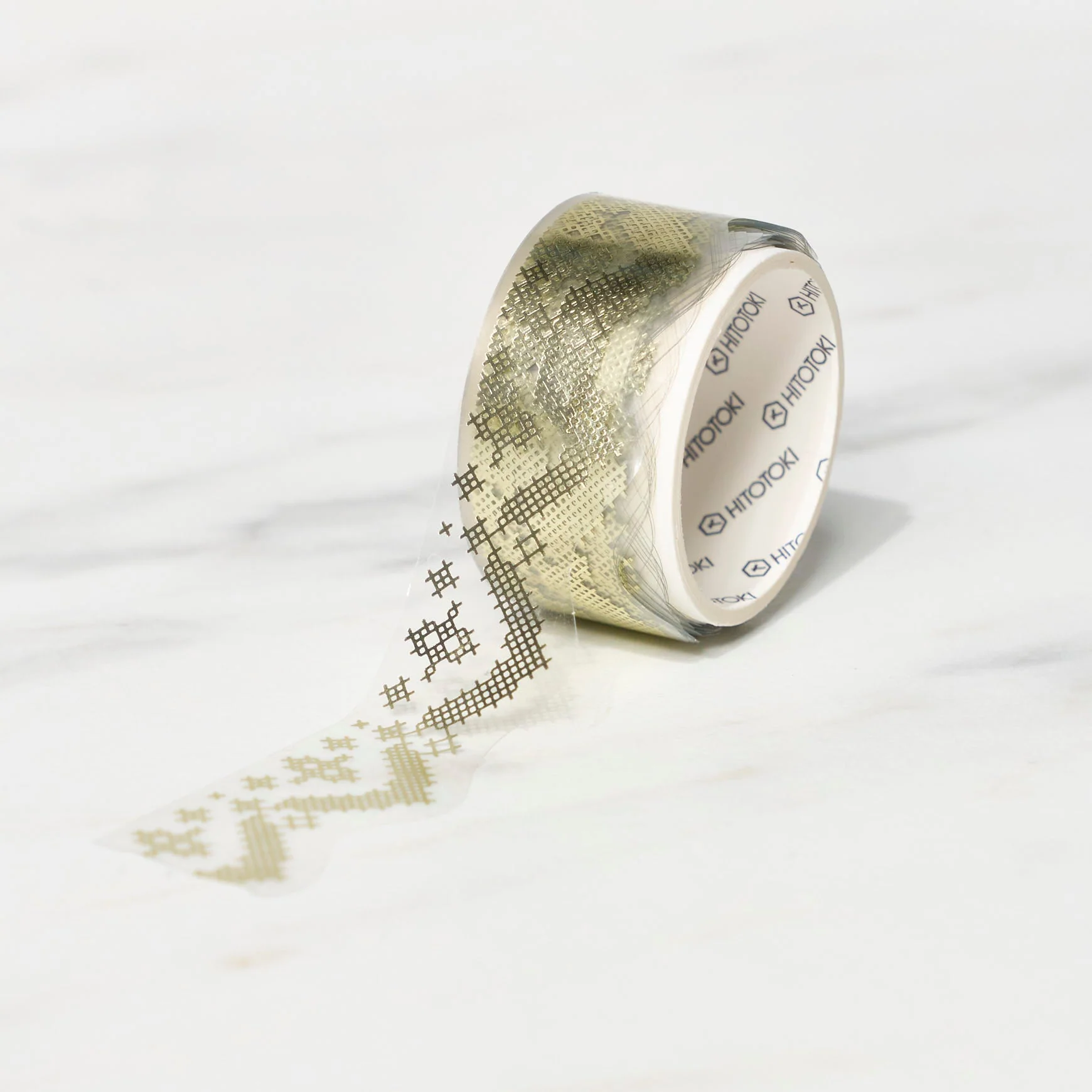SODA 5th Edition Masking Tape White Gold Foil X-Cut Type / KING JIM - Image 6