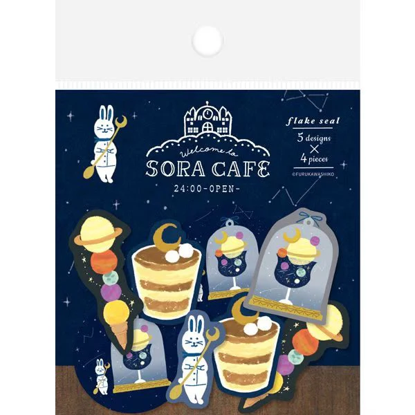 SORA CAFE Flake Seal Stickers / Furukawa Shiko - Image 3