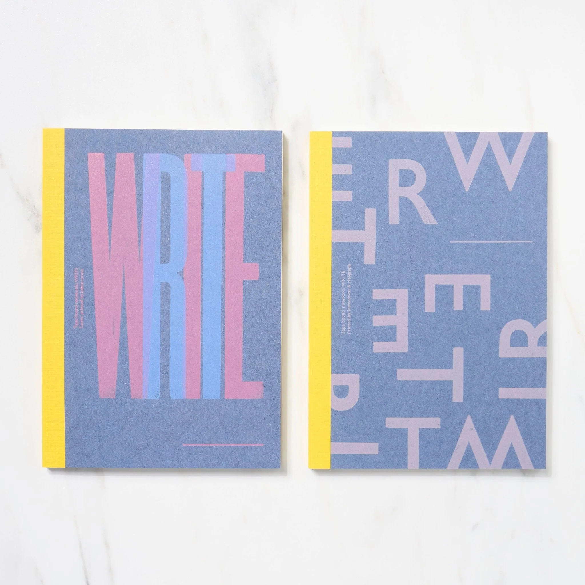 Spine-Wrapped Notebook A5 / Letterpress Letters - Image 11