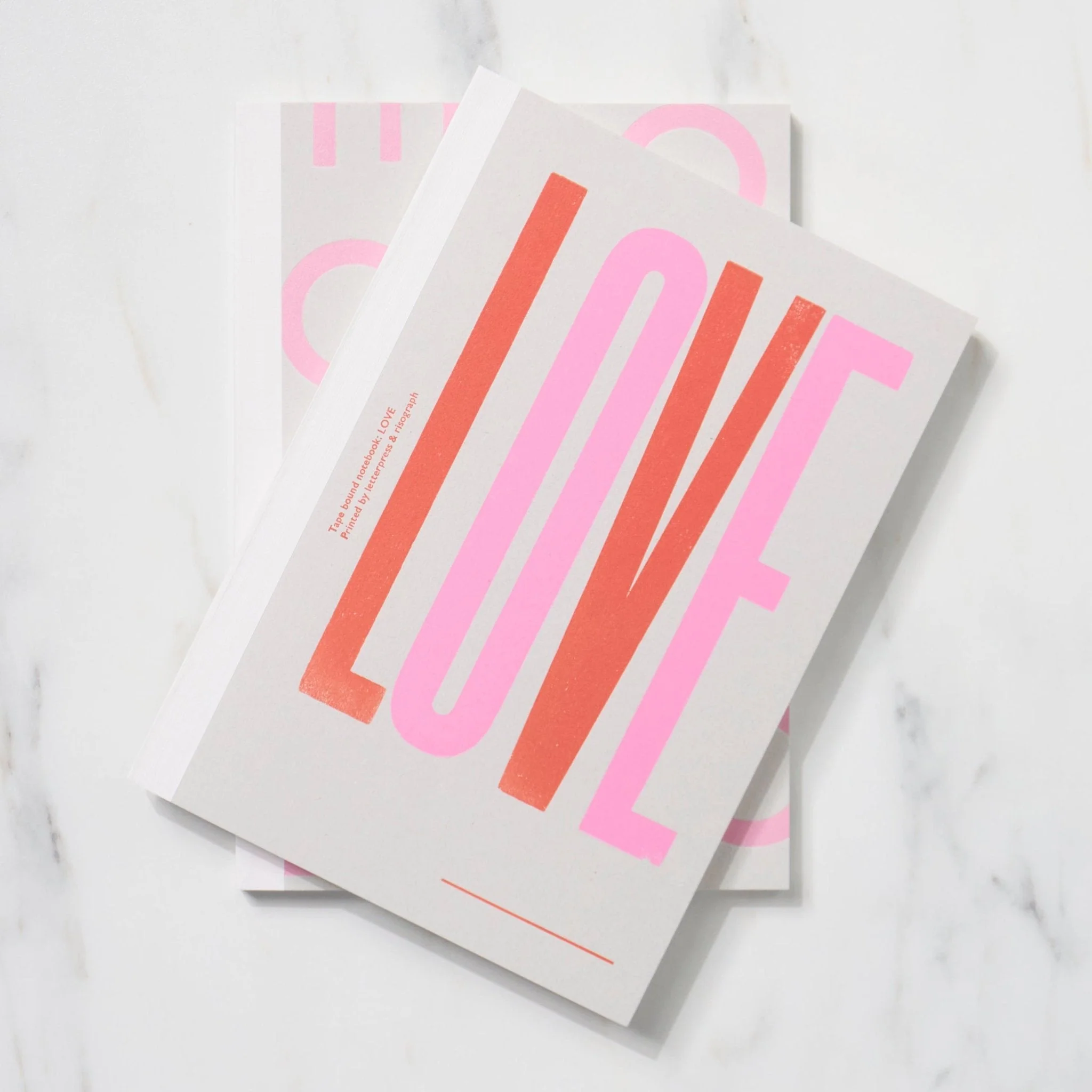 Spine-Wrapped Notebook A5 / Letterpress Letters - Image 3