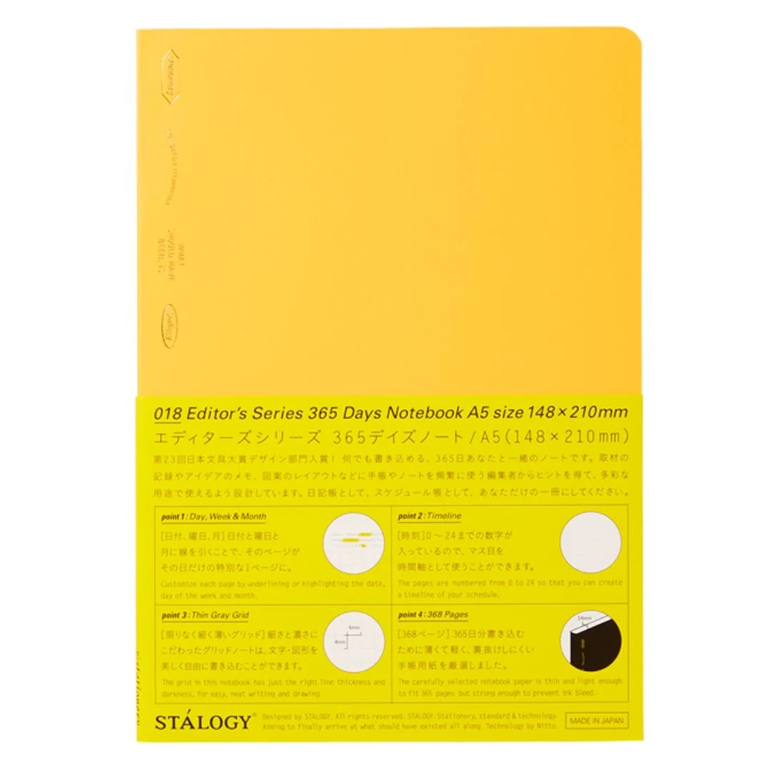 [Limited] STALOGY Editor's Series 365 Days Notebook / Nitto - Image 4