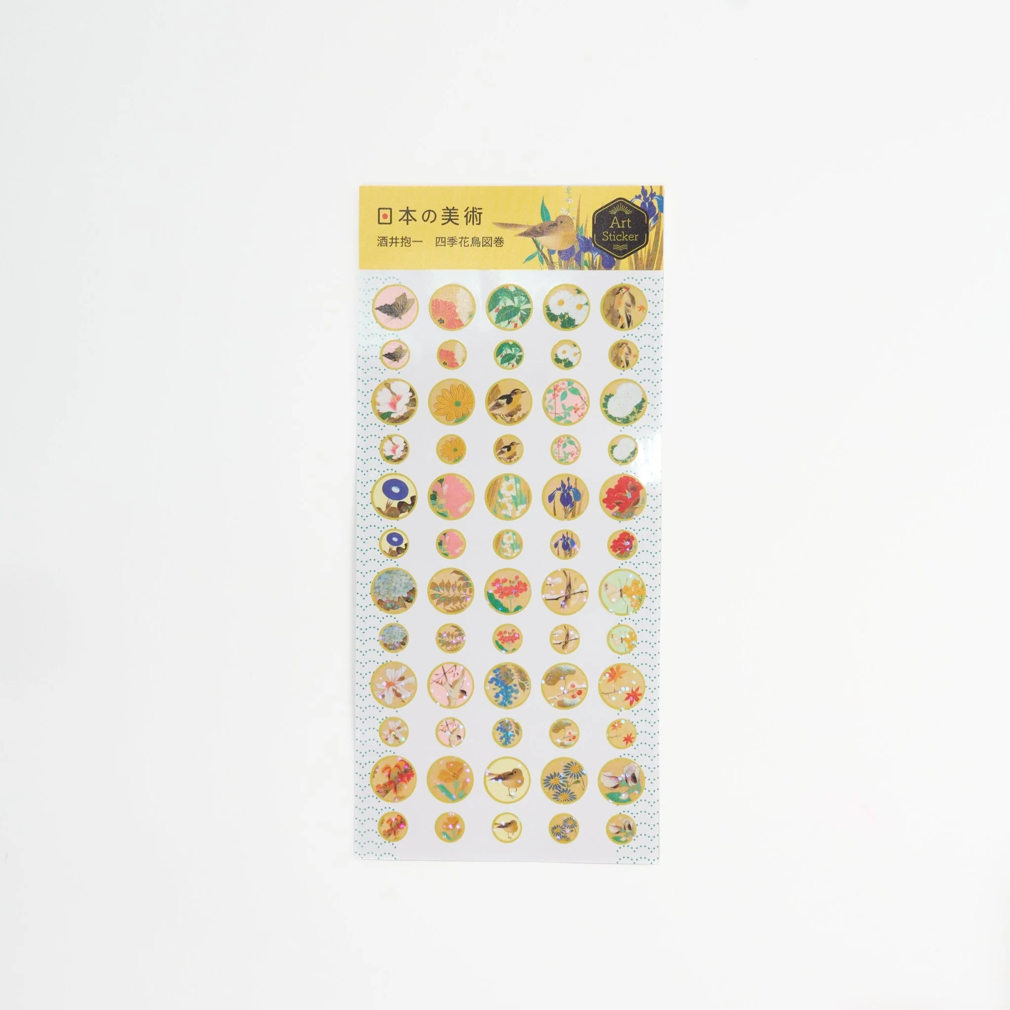 Four Seasons Flowers and Birds Scroll Stickers / Benrido