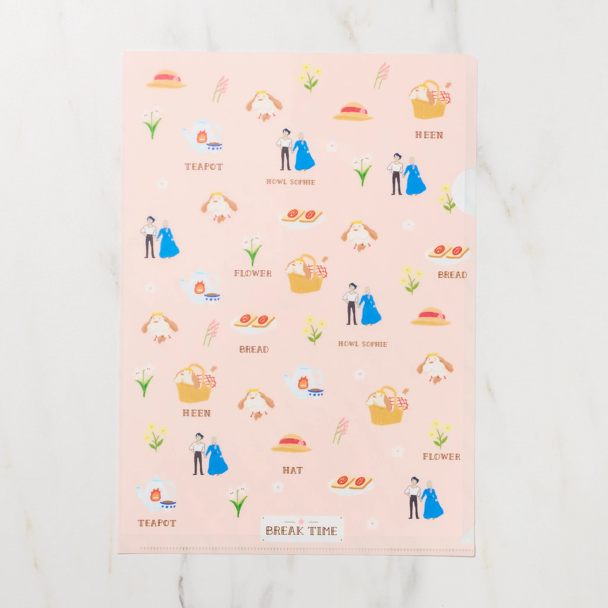 Studio Ghibli Break Time A4 Clear File Folder / Movic - Image 4