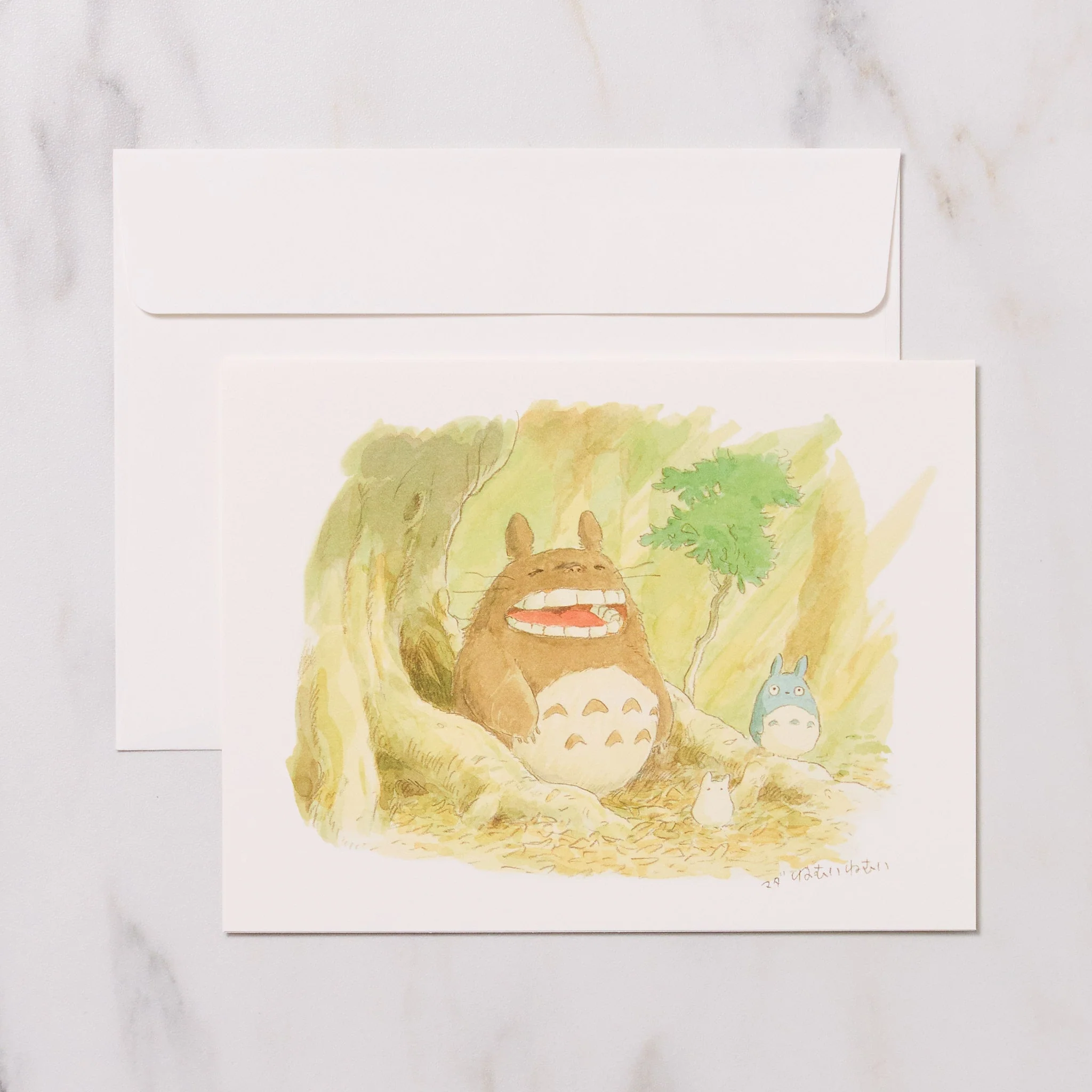 Studio Ghibli "My Neighbor Totoro" Watercolor Note Card / Movic - Image 2