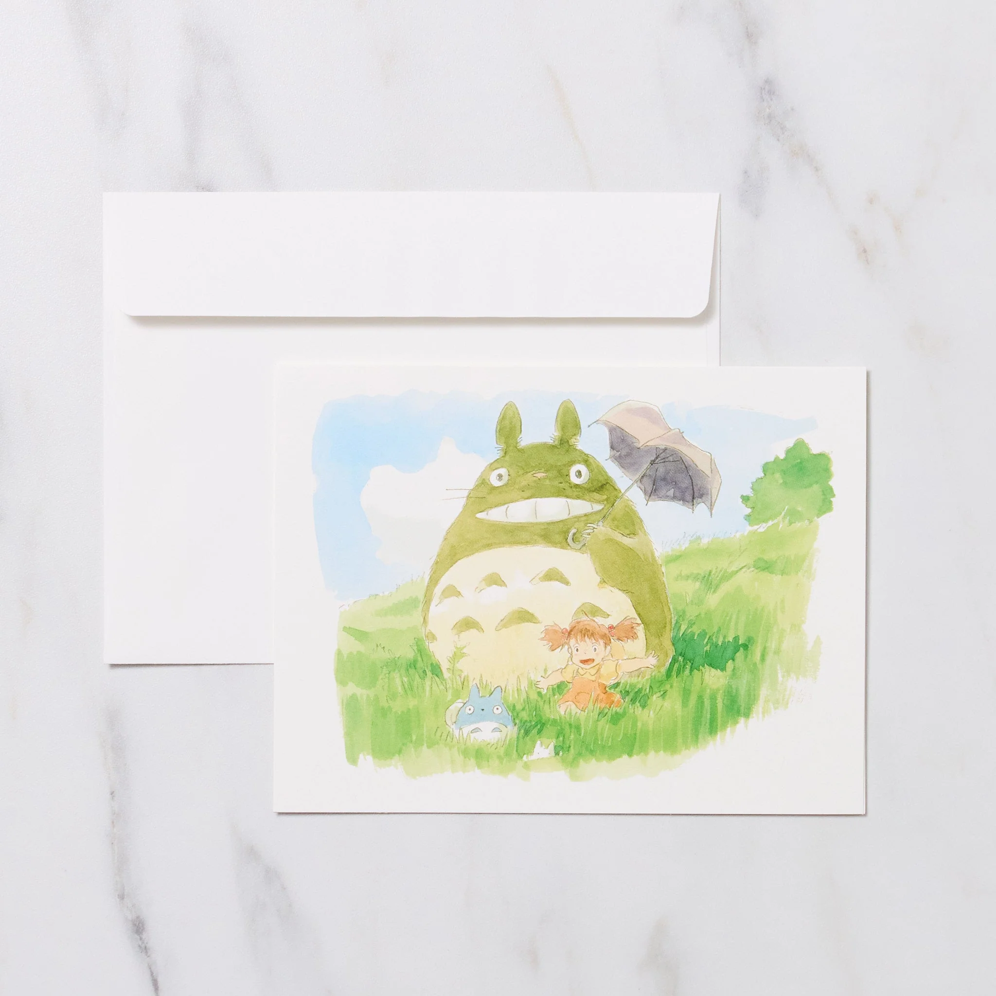 Studio Ghibli "My Neighbor Totoro" Watercolor Note Card / Movic - Image 8