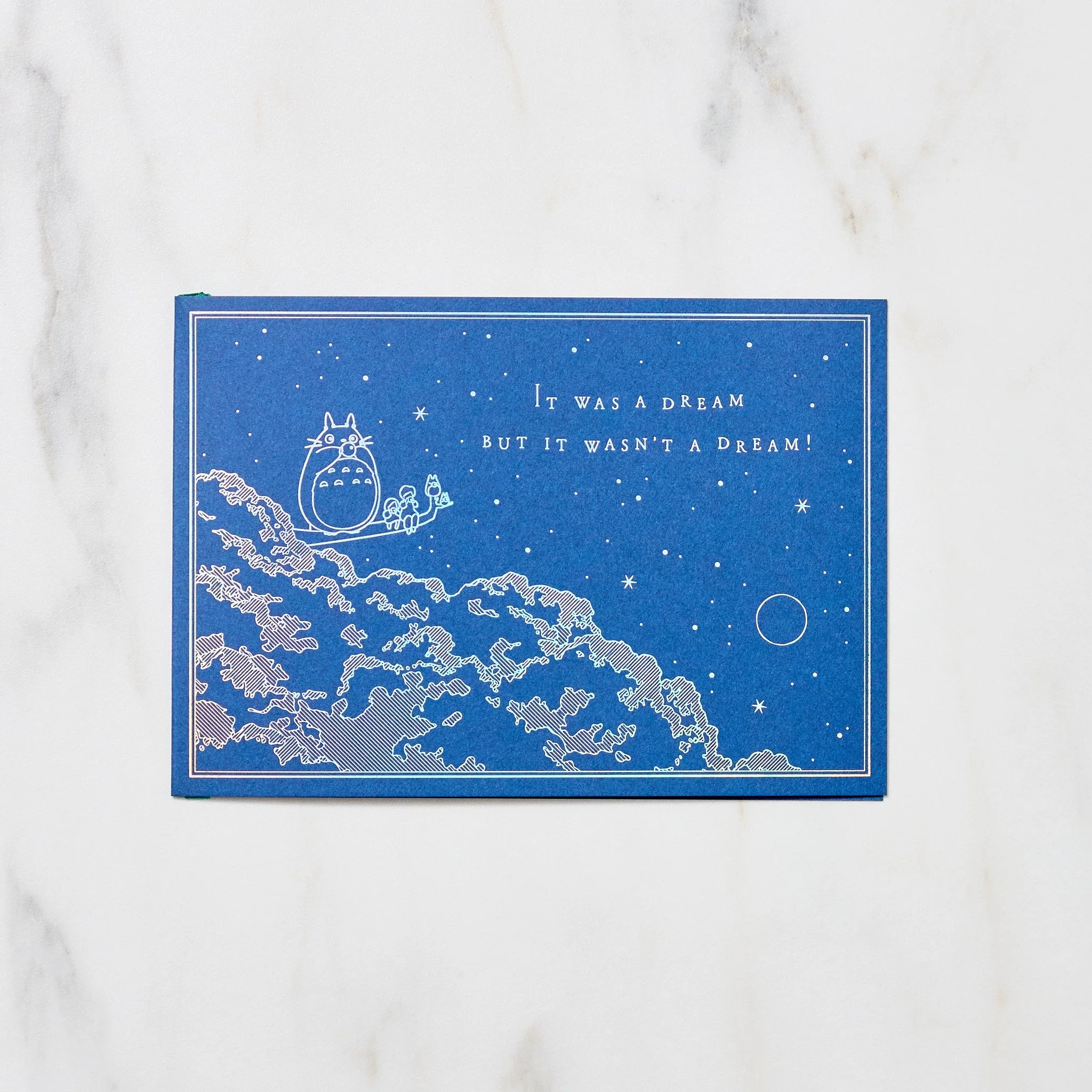 Studio Ghibli Night Sky Foil Stamp Note Card / Movic - Image 16
