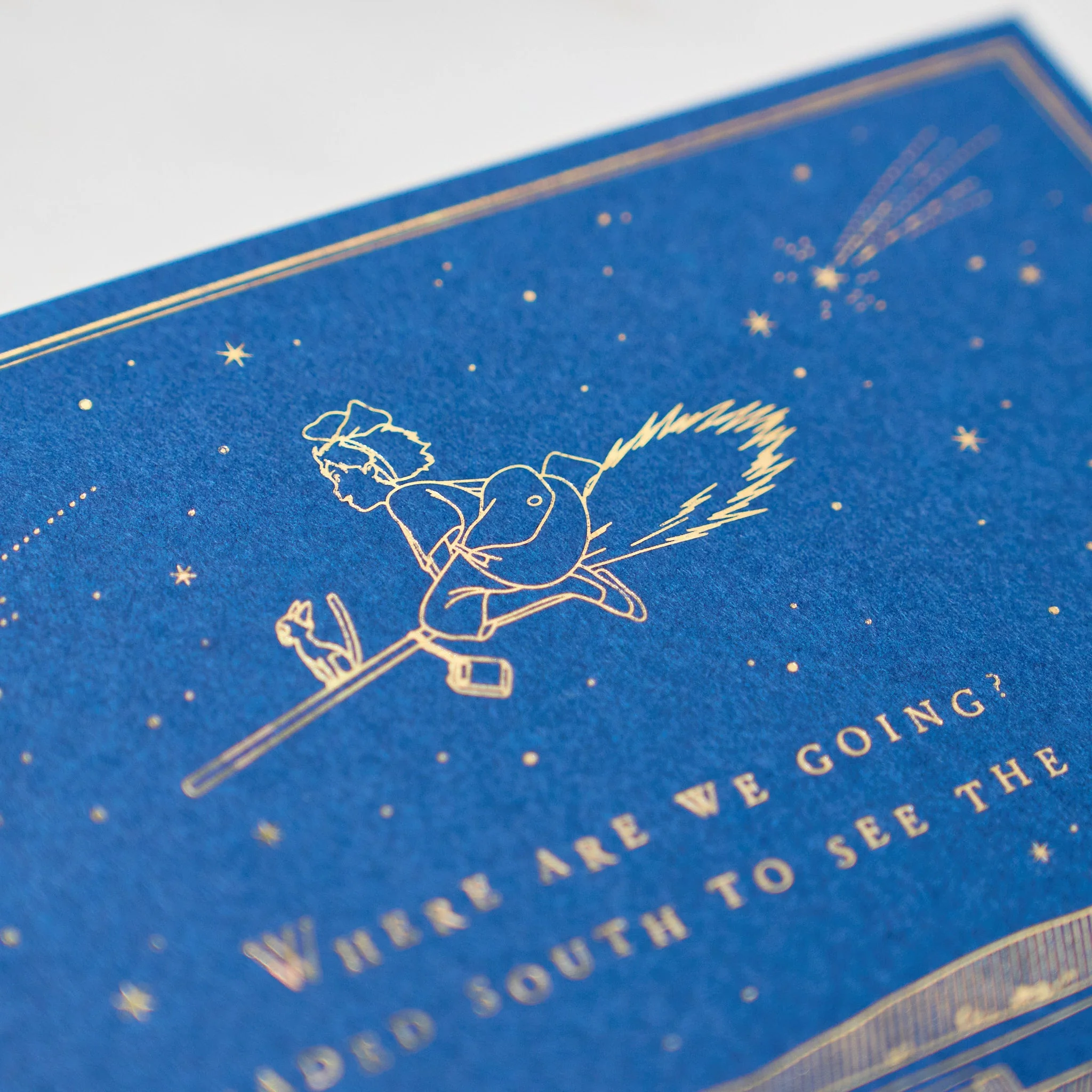 Studio Ghibli Night Sky Foil Stamp Note Card / Movic - Image 5