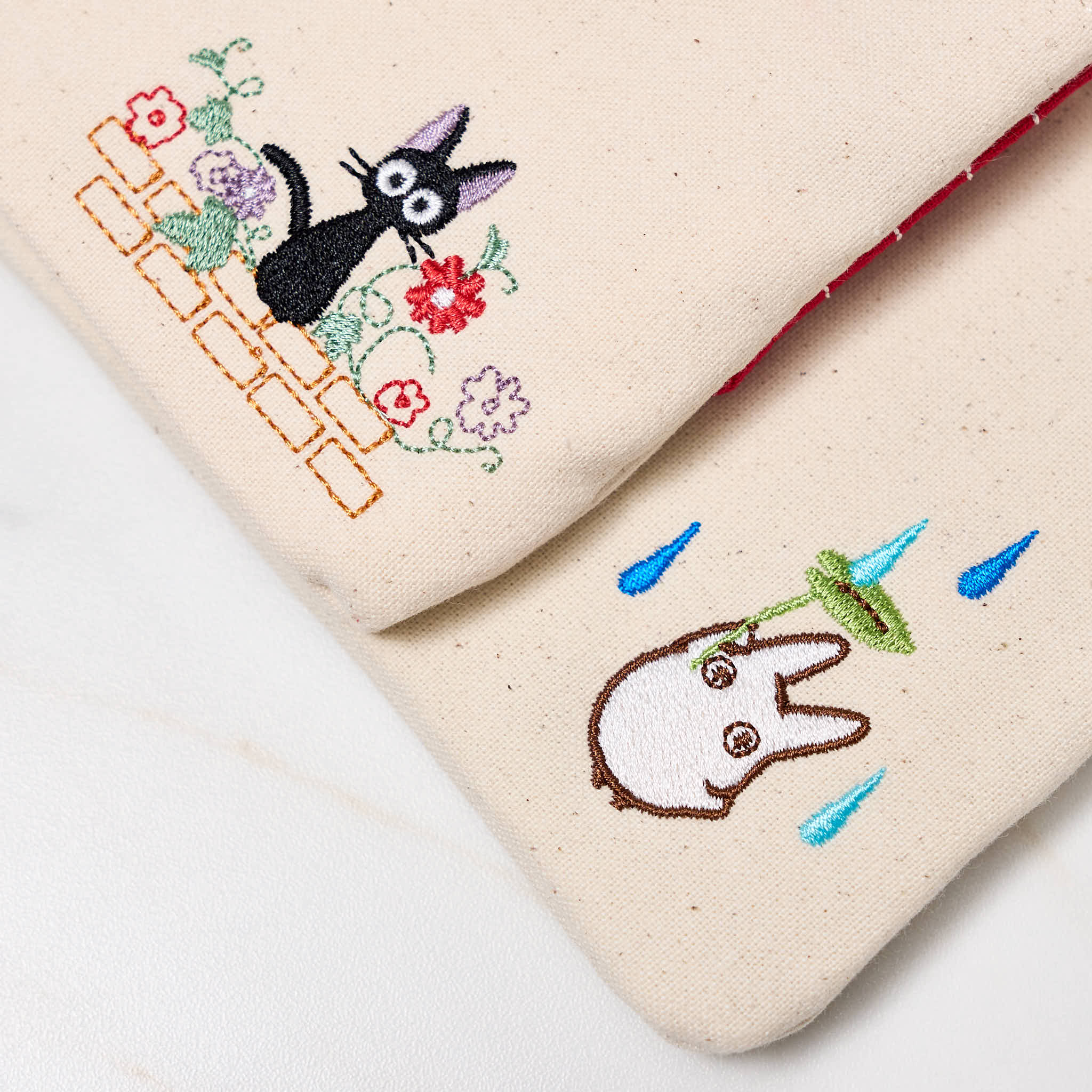 Studio Ghibli Totoro and Jiji Mini Tissue Case Pouch / Marushin - Image 7