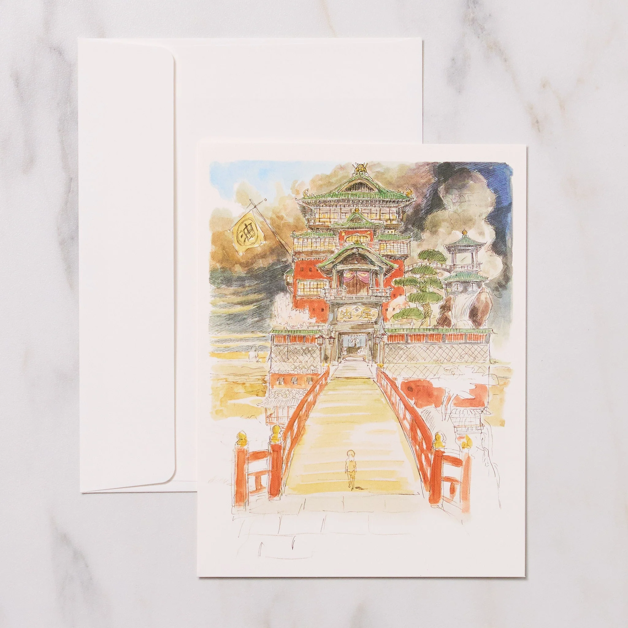 Studio Ghibli Watercolor Note Card / Movic - Image 2