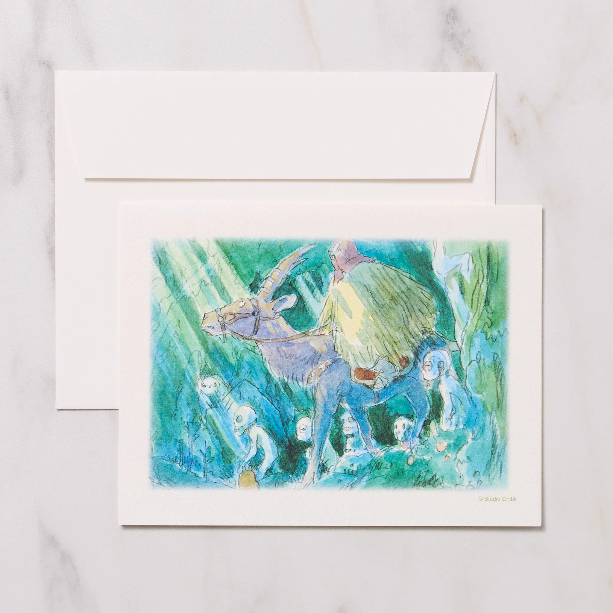 Studio Ghibli Watercolor Note Card / Movic - Image 4