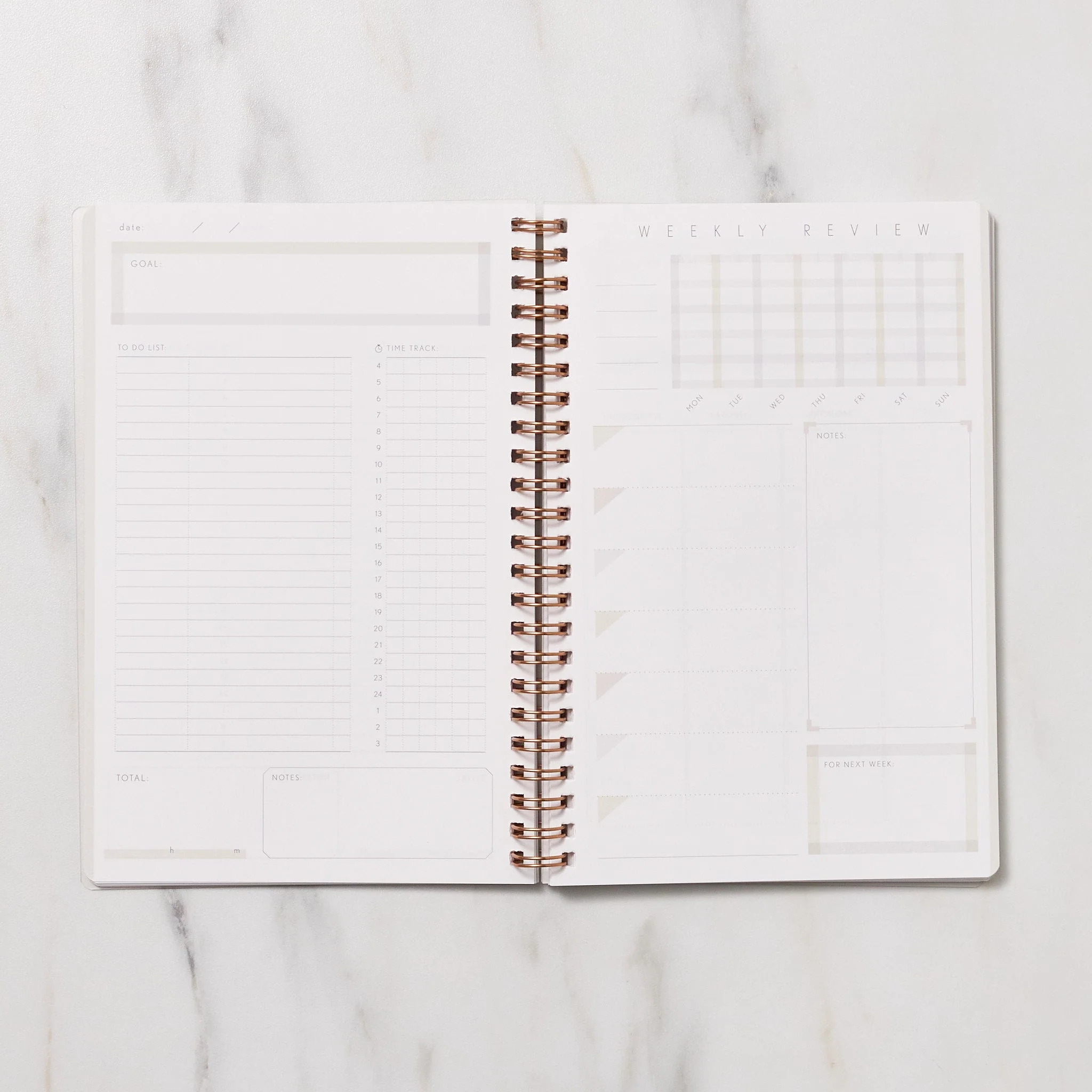STUDY PLANNER DIARY A5 Ring Type Notebook / IROHA PUBLISHING - Image 4