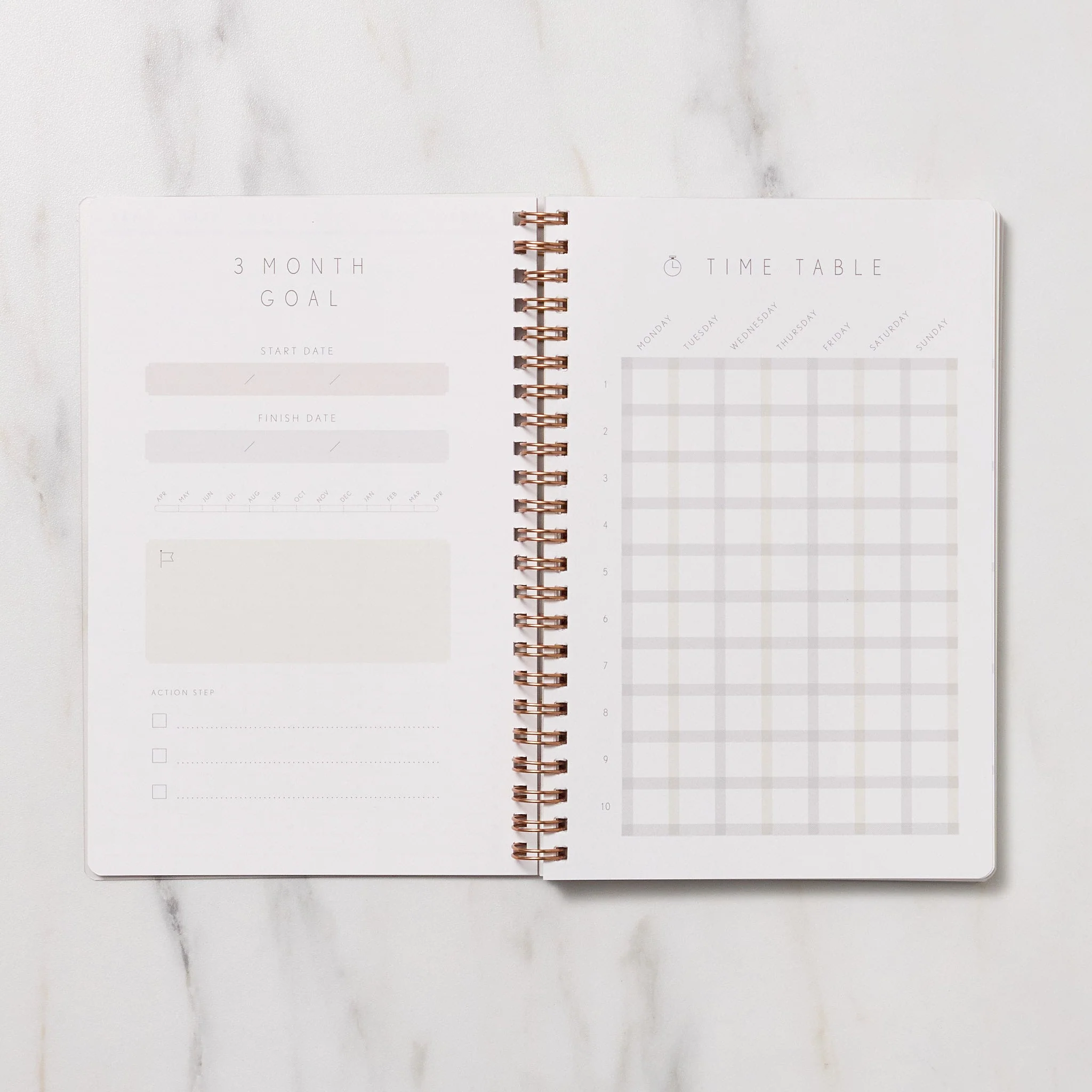 STUDY PLANNER DIARY A5 Ring Type Notebook / IROHA PUBLISHING - Image 6