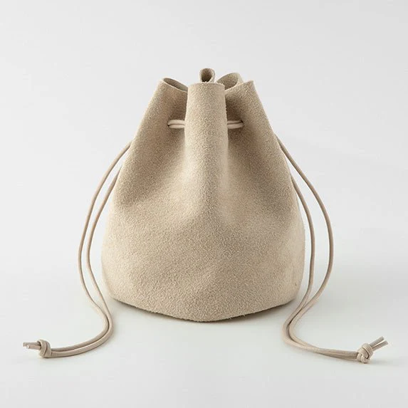 Suede Drawstring Bag / TOUCH & FLOW - Image 10