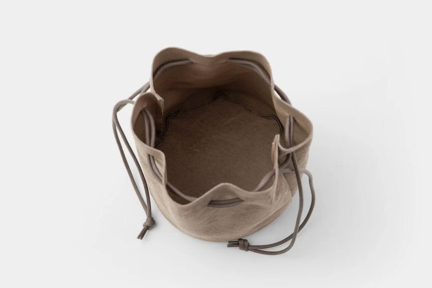 Suede Drawstring Bag / TOUCH & FLOW - Image 9