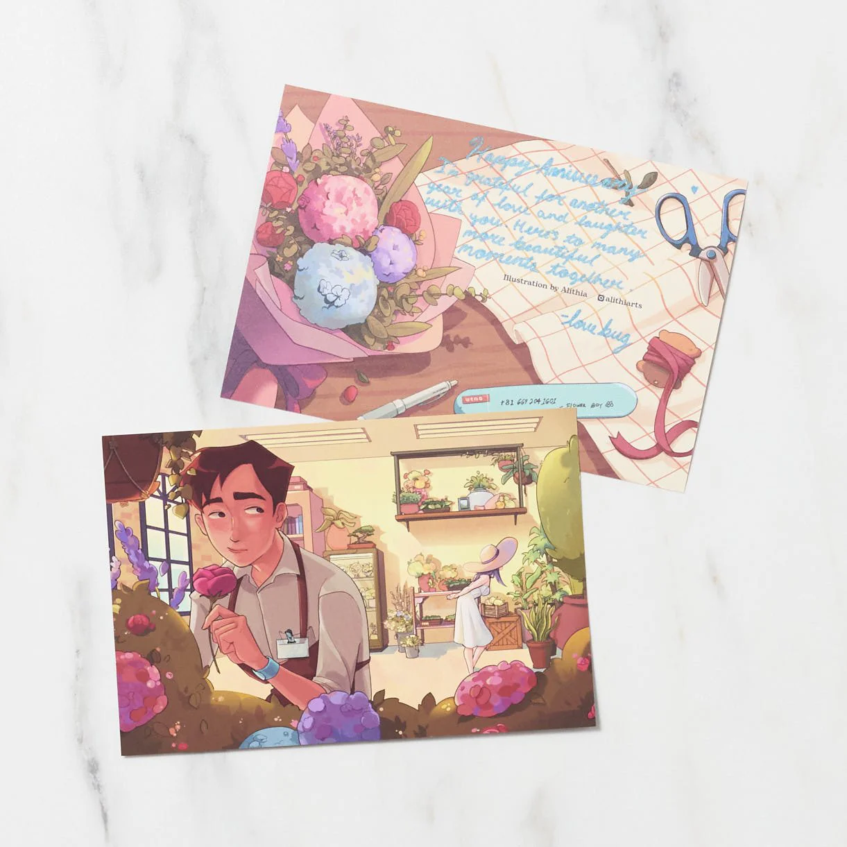 "Summer Love" Postcard by Alithia / Bungu - Image 6