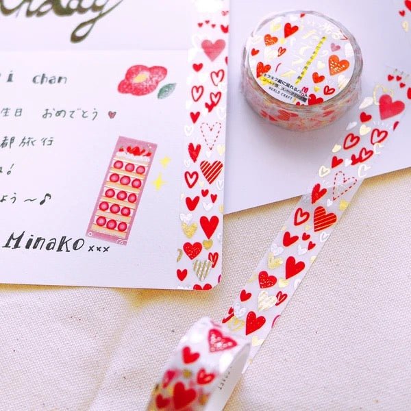 Sweet Love Series Vertical Foil Masking Tape / WORLD CRAFT - Image 4