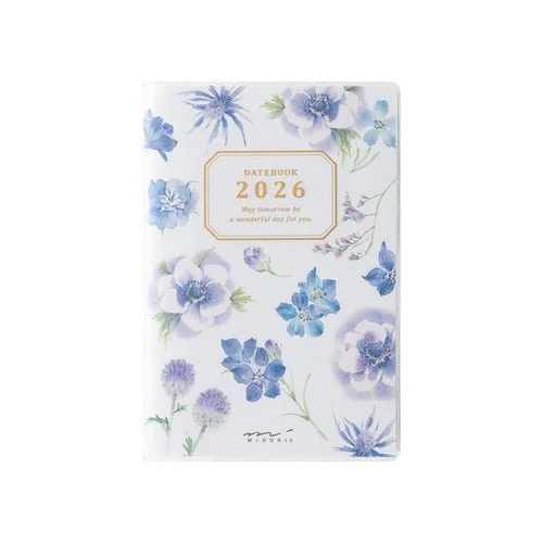 Takiko Kuroiwa Country Time Floral Print Pocket Diary 2026 / MIDORI