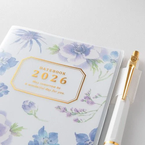 Takiko Kuroiwa Country Time Floral Print Pocket Diary 2026 / MIDORI - Image 10