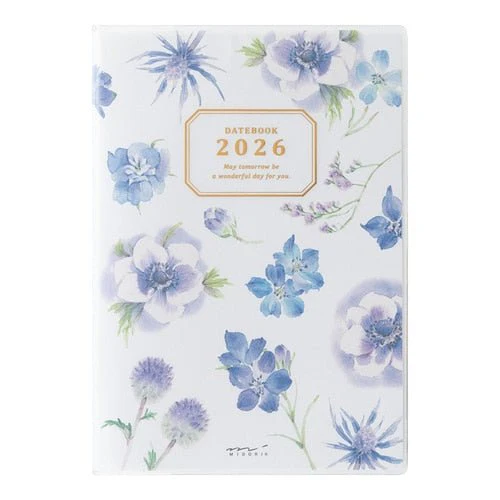 Takiko Kuroiwa Country Time Floral Print Pocket Diary 2026 / MIDORI - Image 22