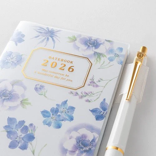 Takiko Kuroiwa Country Time Floral Print Pocket Diary 2026 / MIDORI - Image 3