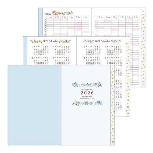 Takiko Kuroiwa Country Time Floral Print Pocket Diary 2026 / MIDORI - Image 6
