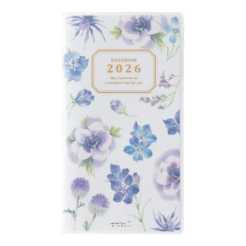 Takiko Kuroiwa Country Time Floral Print Pocket Diary 2026 / MIDORI - Image 8