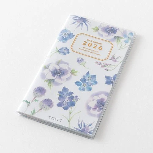 Takiko Kuroiwa Country Time Floral Print Pocket Diary 2026 / MIDORI - Image 9