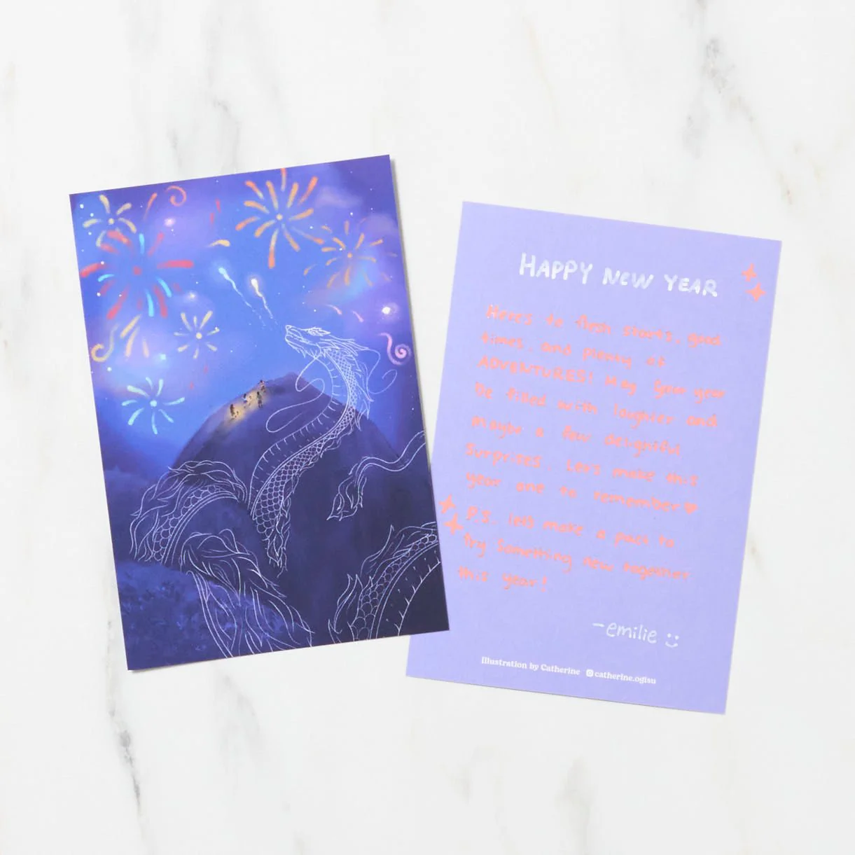 "The Year’s Last Adventure" Postcard by Catherine / Bungu - Image 5