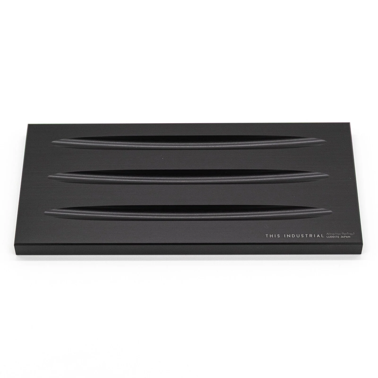 THIS INDUSTRIAL Attractive PenTray2 3-Slot Aluminum Pen Tray / Luddite - Image 2