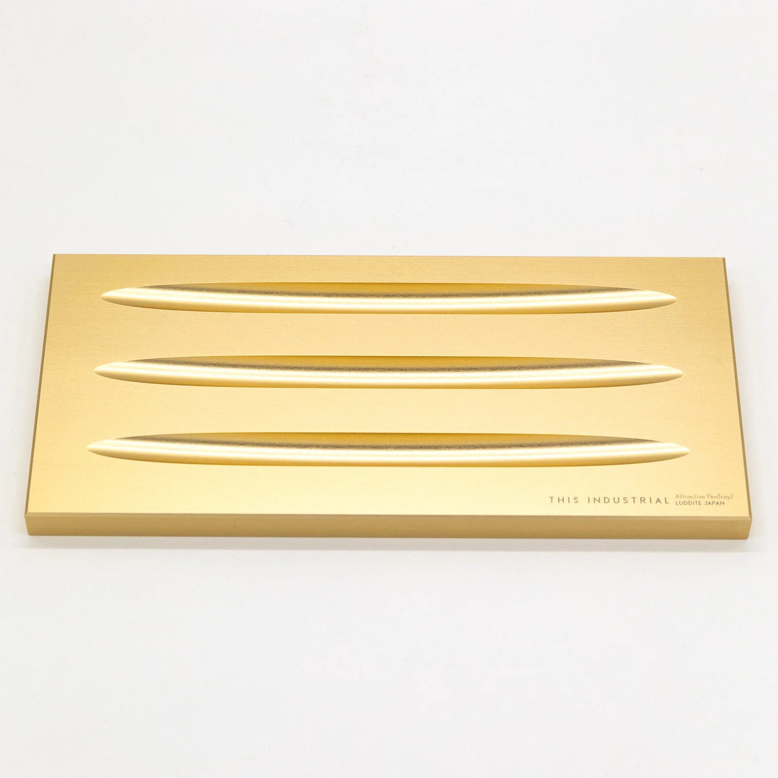 THIS INDUSTRIAL Attractive PenTray2 3-Slot Aluminum Pen Tray / Luddite - Image 3