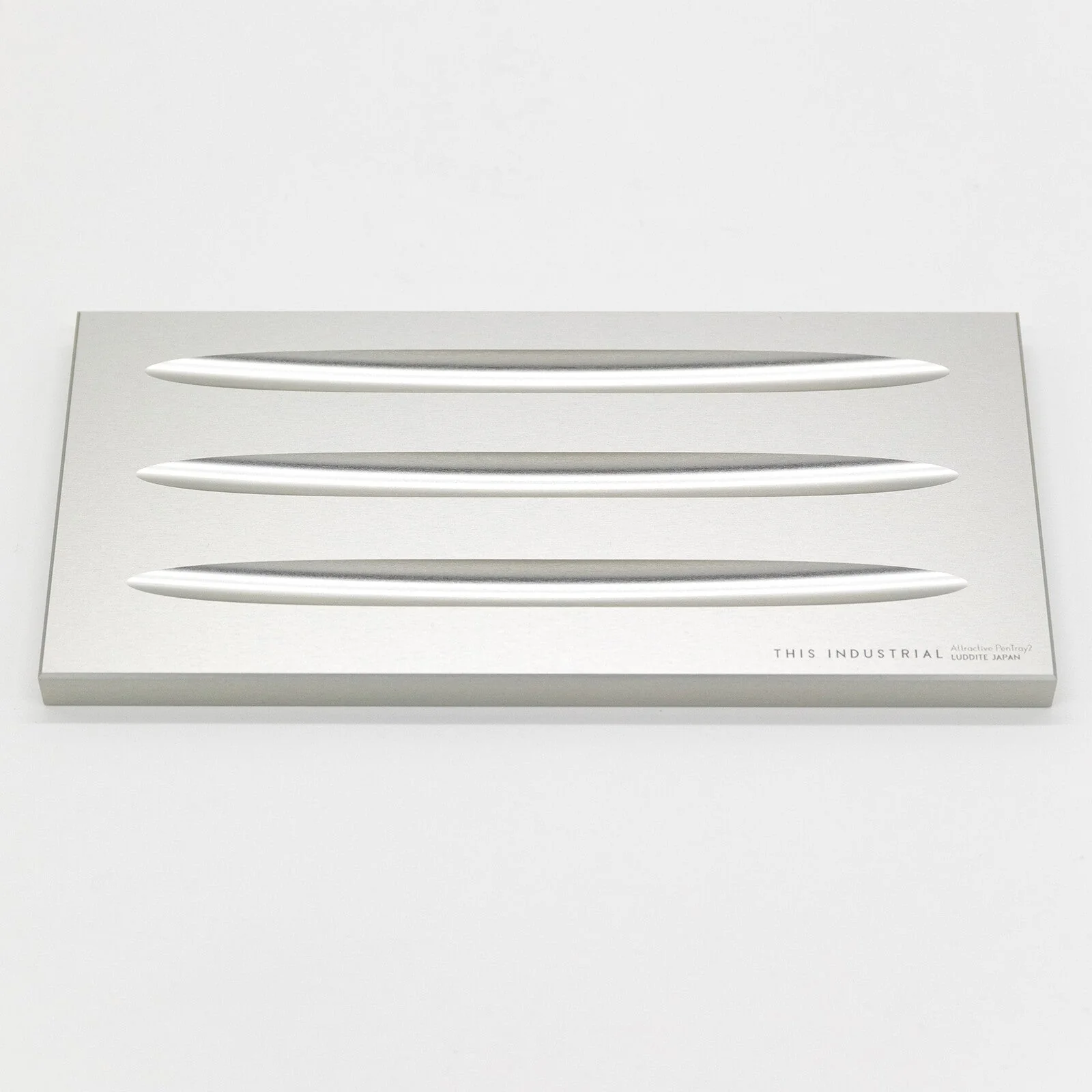 THIS INDUSTRIAL Attractive PenTray2 3-Slot Aluminum Pen Tray / Luddite - Image 4
