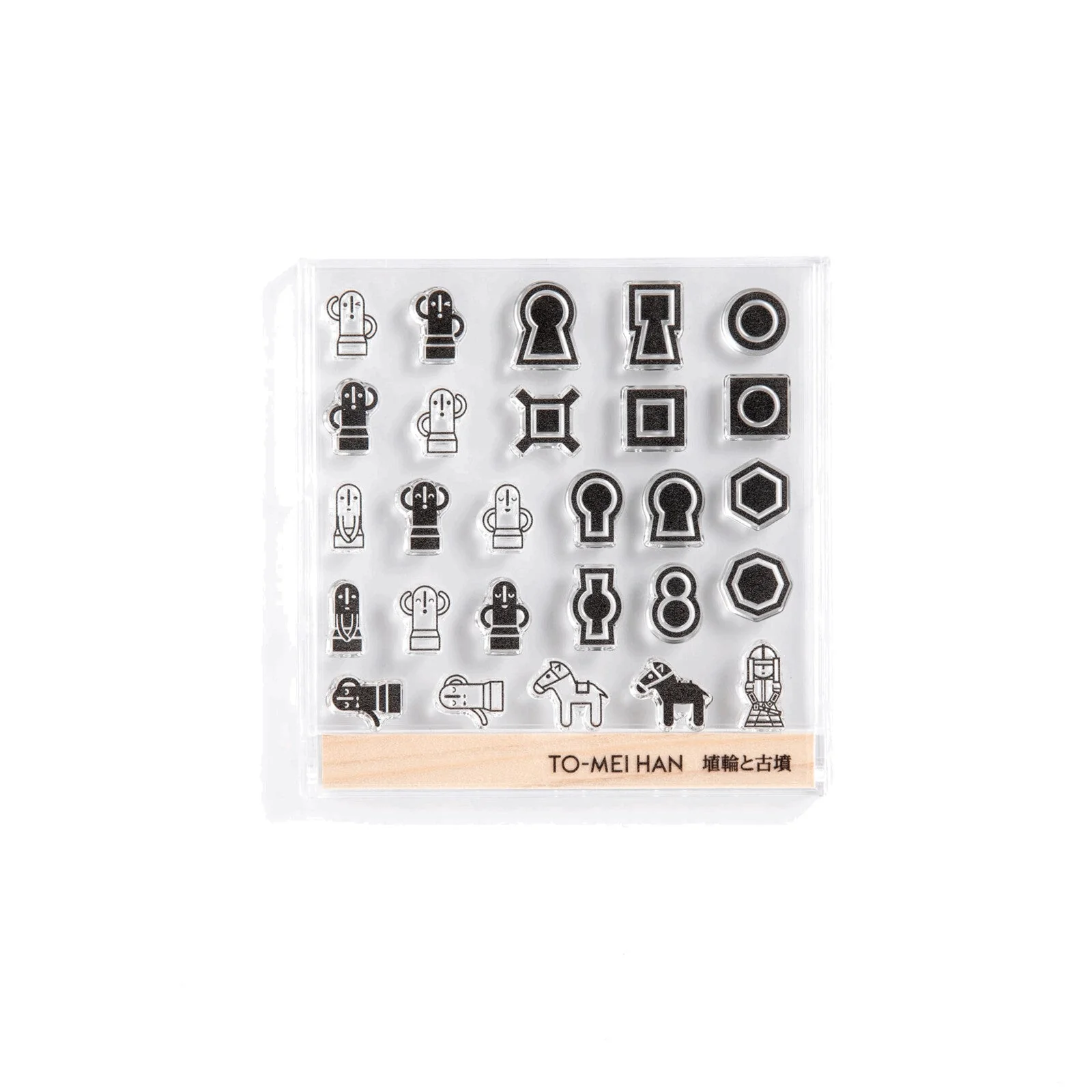 TO-MEI HAN Haniwa and Kofun Clear Stamp / tri-gram
