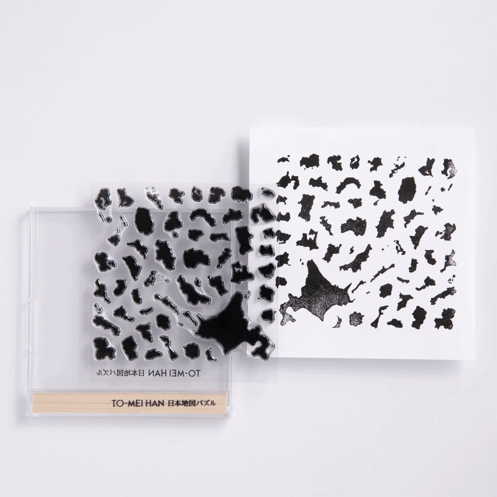 TO-MEI HAN Japan Map Puzzle Clear Stamp / tri-gram - Image 2