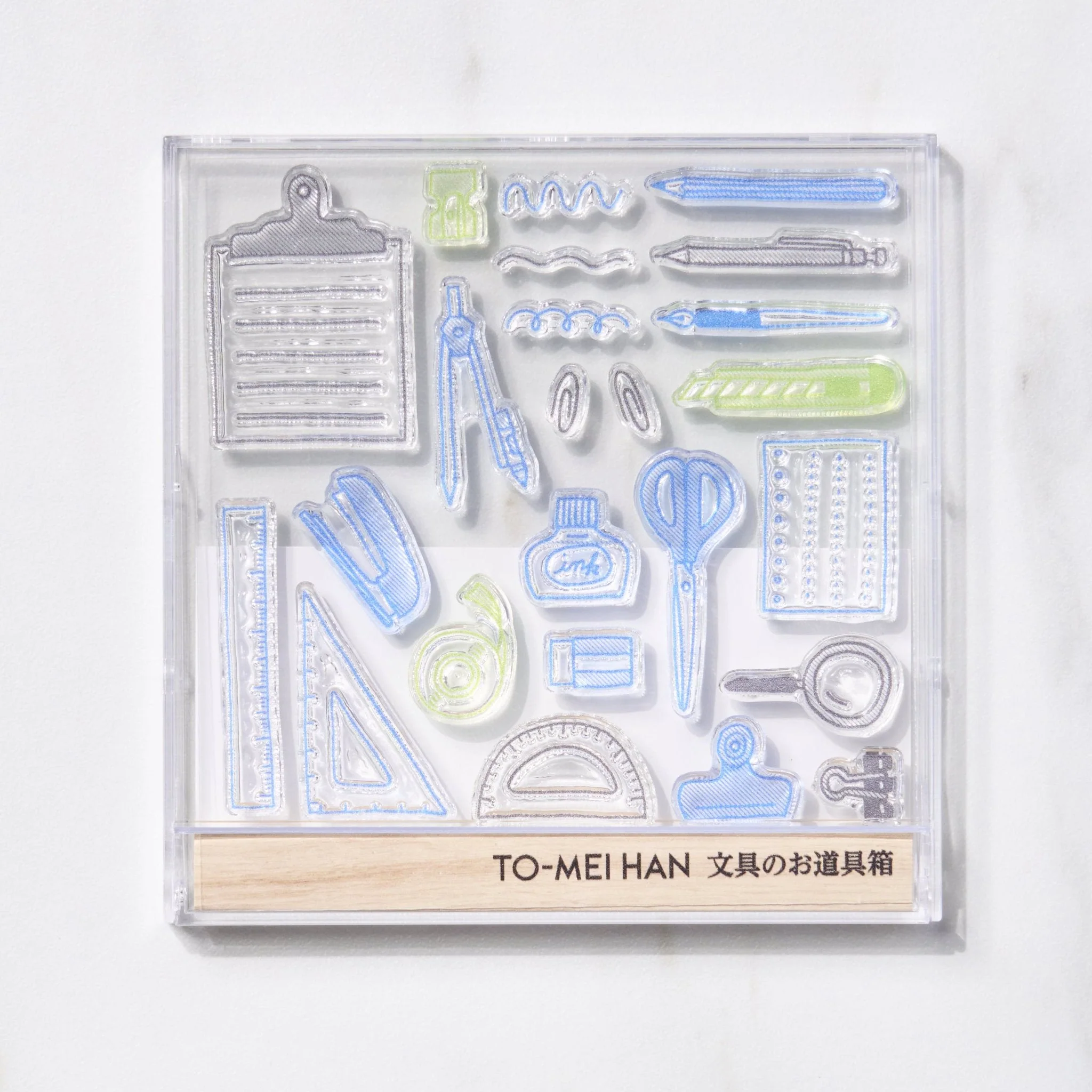 TO-MEI HAN Stationery Tool Box Clear Stamp / tri-gram