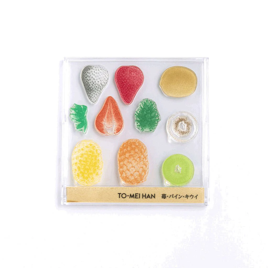 TO-MEI HAN Strawberry, Pineapple, Kiwi Clear Stamp / tri-gram