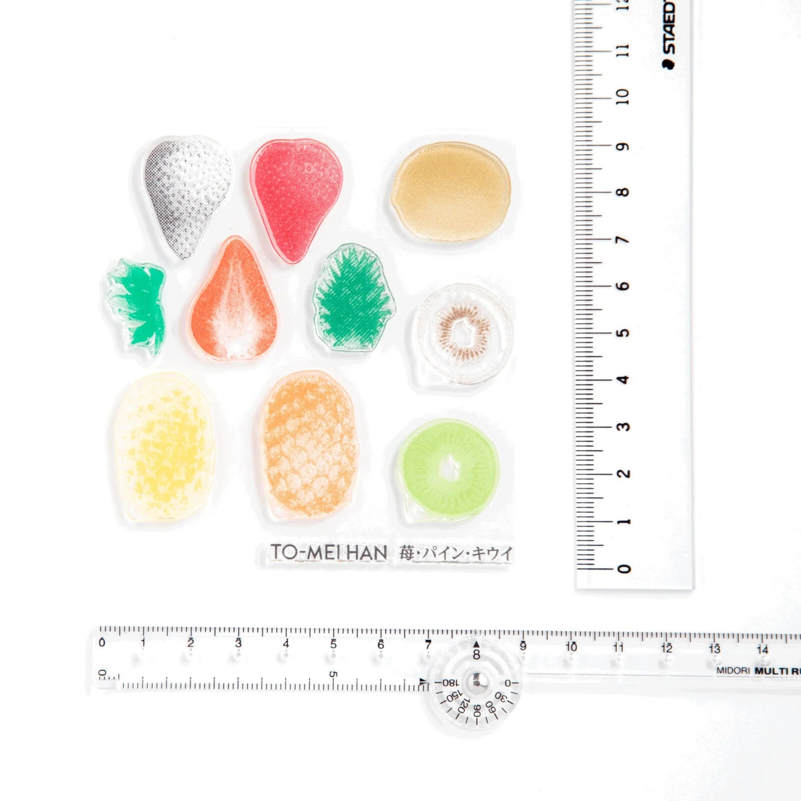 TO-MEI HAN Strawberry, Pineapple, Kiwi Clear Stamp / tri-gram - Image 2