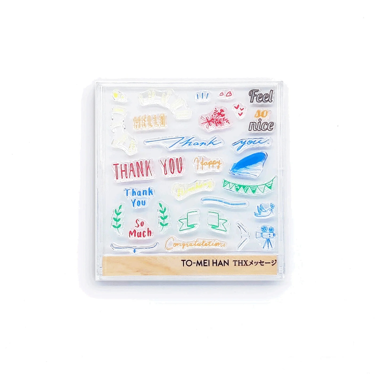 TO-MEI HAN Thanks Message Clear Stamp / tri-gram