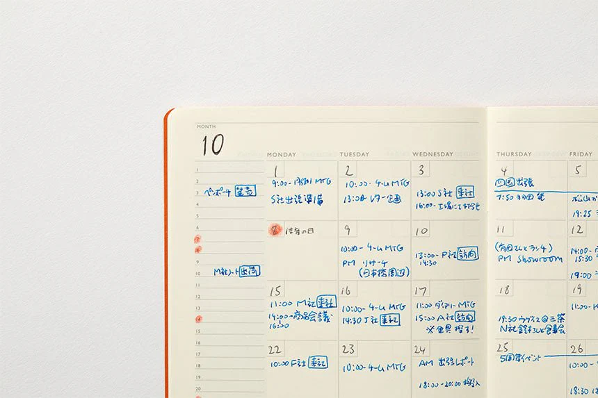 TODAY Monthly Free Diary B6 / TOUCH & FLOW - Image 4